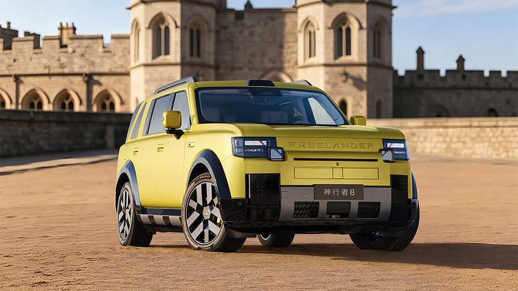 O site do novo SUV da Jaguar Land Rover com a Chery usou a imagem de segurança de um rival, e nem os números batiam certo