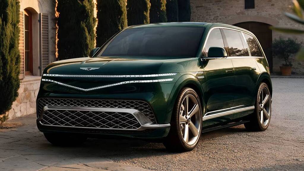 A Genesis revelou o seu SUV mais luxuoso de sempre, com portas ao contrário e um frigorífico no banco de trás